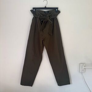 Lulu's Earthy Olive Green Pants Size XL